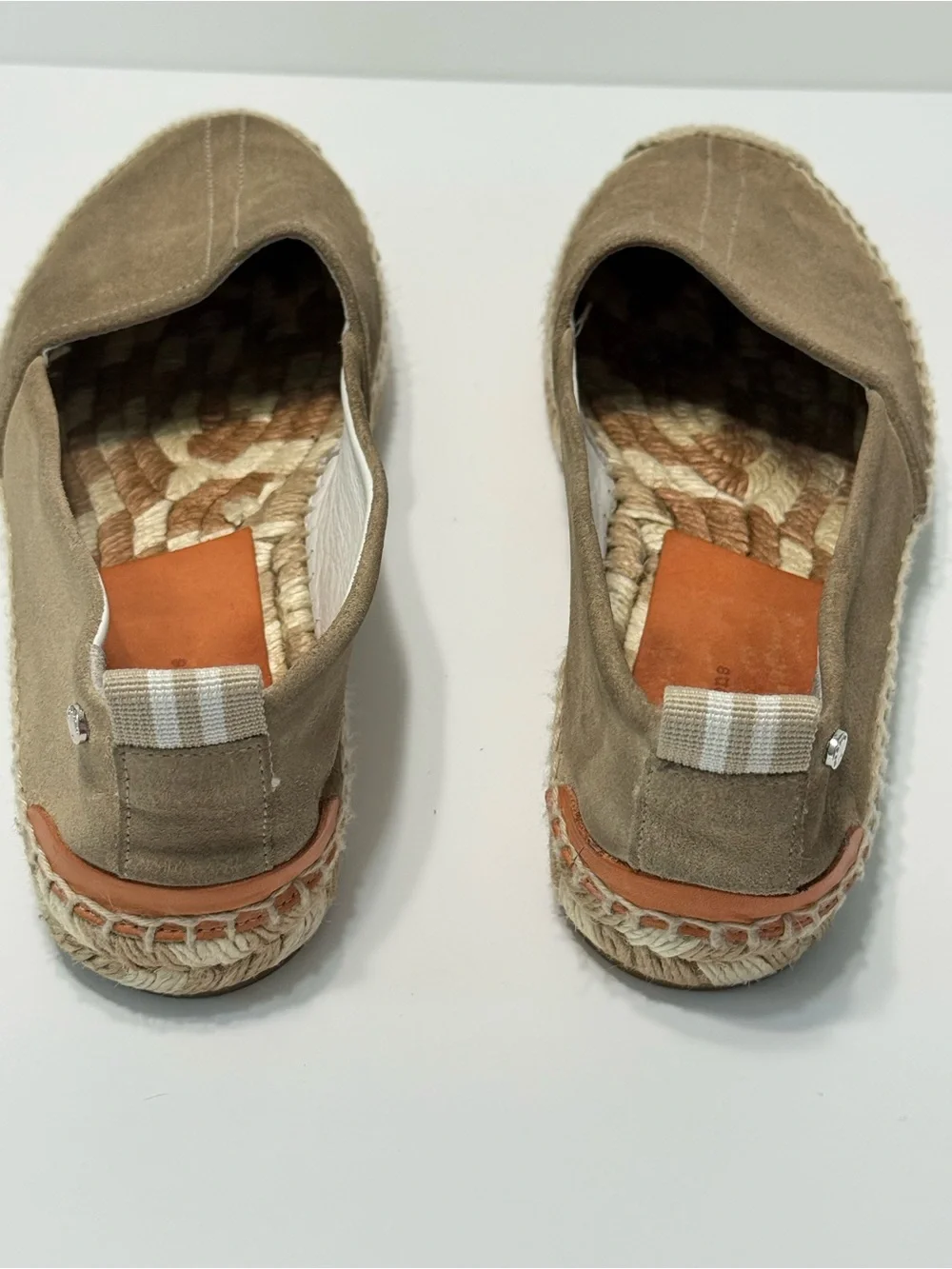 Rag & Bone Suede Leather Flats Espadrille Slip-On Tan Neutral Women Size 7